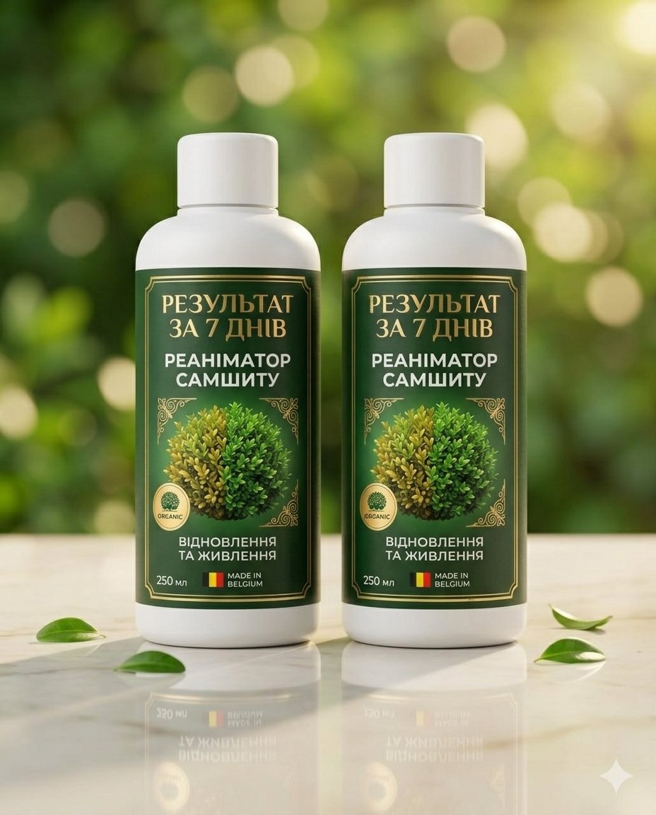 2 пляшки реаніматора самшиту