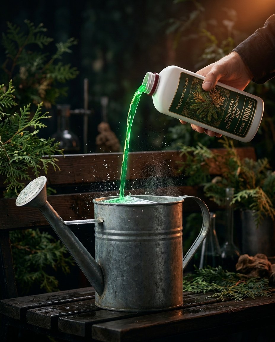 Лійка з emerald розчином