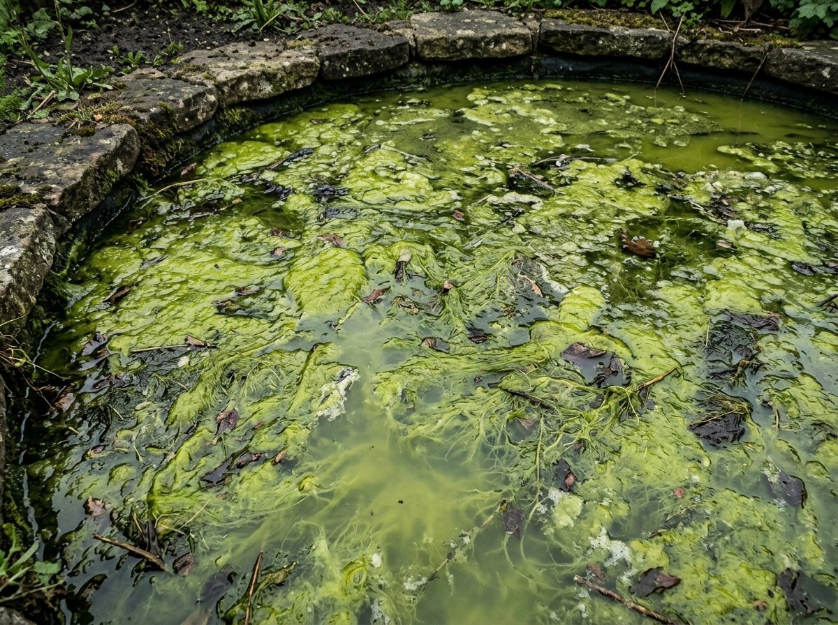 Ставок до обробки — зелена мутна вода